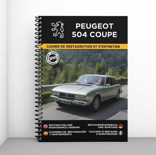 Peugeot 504 coupé cahier - peugeot, :