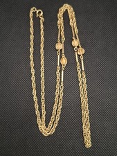 Ancien Collier En Plaqué Or