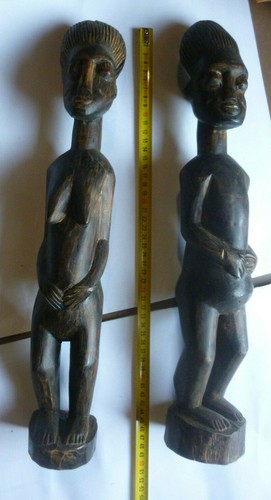 Couple statues baoulé côte - statues,
