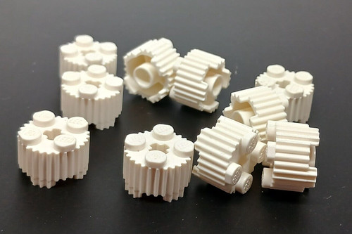 Lego 10x brique ronde - ronde, strié