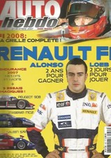 AUTO HEBDO N°1627 F1 & ALONSO / TOYOTA F1 / S. LOEB & R26 / LAGORCE /S. GREGOIRE