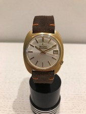 Montre-bracelet Bulova Accutron 18 KT or - quartz suisse vintage des années...