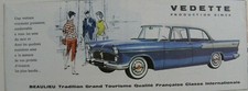 Petite brochure SIMCA Vedette
