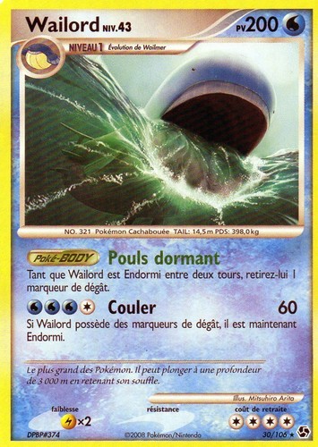 Wailord 200pv 106 neuf - neuf,