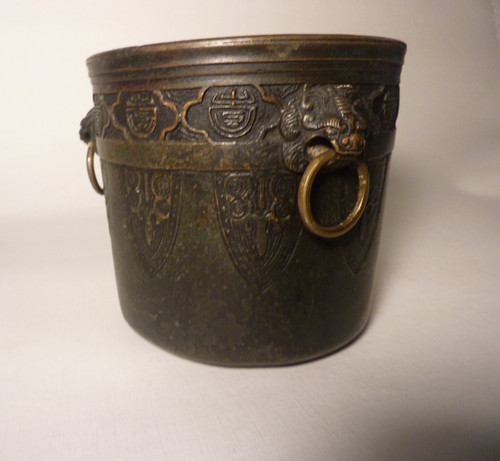 Bronze pot chinois - chinois, japon