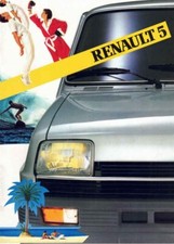 Catalogue brochure Renault 5 (Avec Alpine Turbo) 1982/1983 Suisse en français