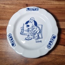 Cendrier Publicitaire En Ceramique Loto 13cm De Diamètre 