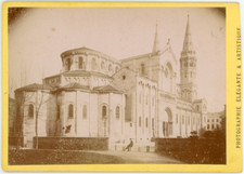 France, Mâcon, église St Pierre vintage albumen print Tirage albuminé  10x15