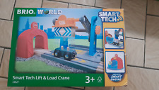 BRIO WORLD CARGO TRAIN GRUE DE LEVAGE ET DE CHARGEMENT SMART TECH REF 33827 NEUF