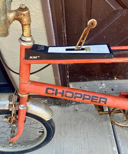 Vtg Orange Tall Frame Raleigh