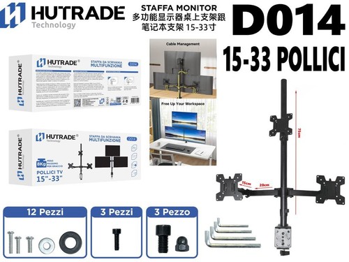 Support moniteur triple - moniteur, 3