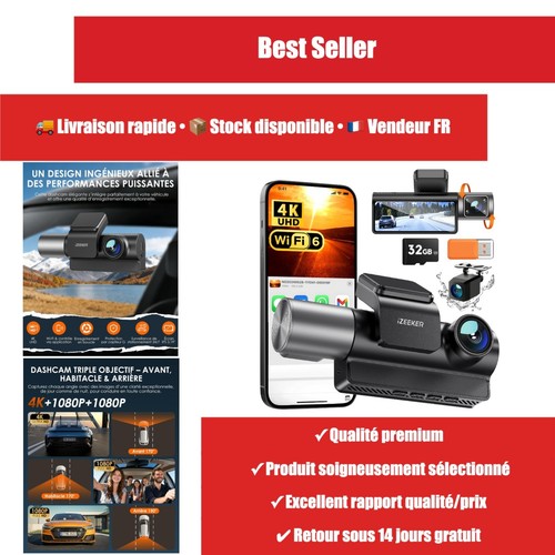 Dashcam voiture caméras 4k - voiture, 3