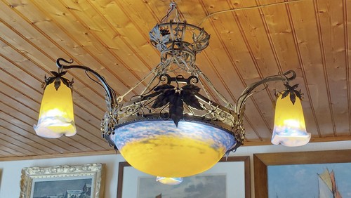 Lustre fer forge décor - forge,