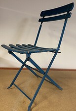 Chaise Salon de Jardin Enfant Ancienne XIXeme Fauteuil Pliable Bistrot