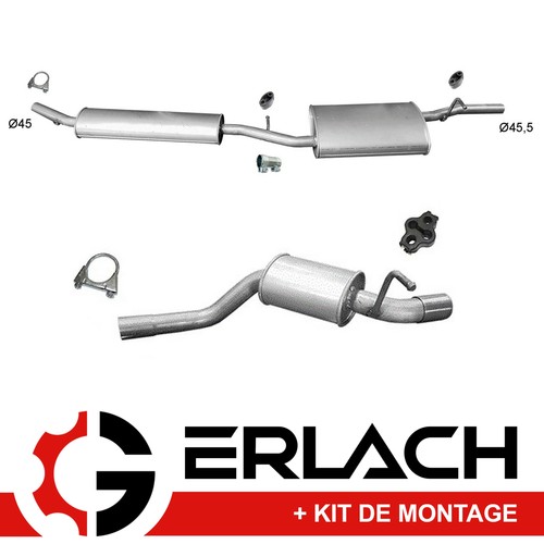 Echappement silencieux pour