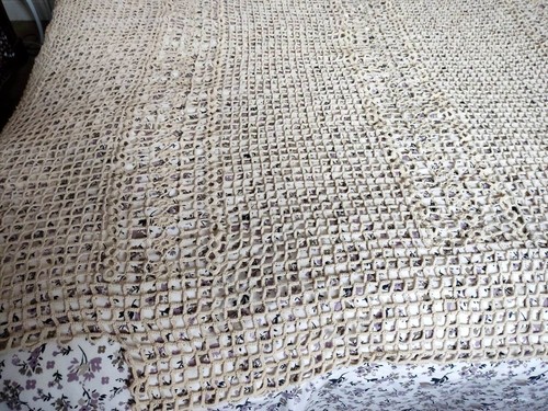 Dessus lit crochet - dessus, de