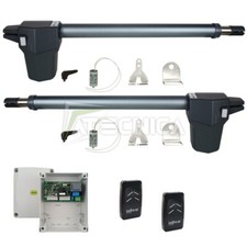 Kit motorisation de portails battants INDEM GUN 430 kit base 230V centrale et TX