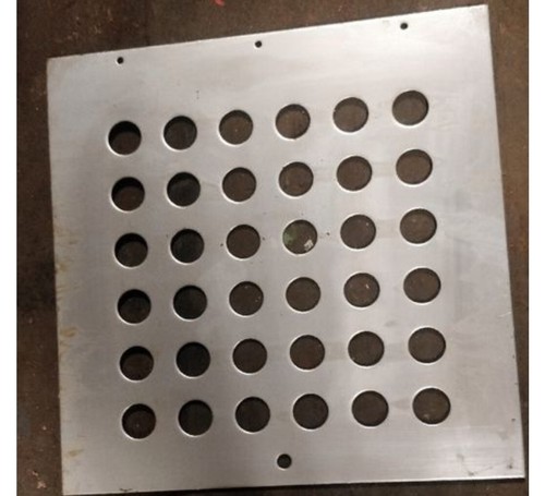 Grille inox carré 5 - grille, 19.5