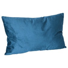 1x Bleu 60cm x 40cm Rectangle Velours Coussin Grand Coussins Dispersés