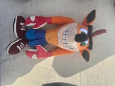 Peluche crash bandicoot mascotte jeux vidéo