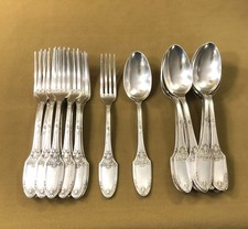 ménagère 12 couverts BOULENGER modèle MARIE LOUISE métal argenté 21,5 cm Table