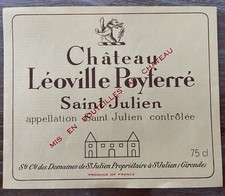 Étiquette Château Léoville
