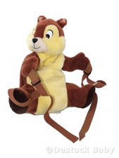 Peluche Sac à dos Tic et Tac Disney 40 cm Authentique Disneyland