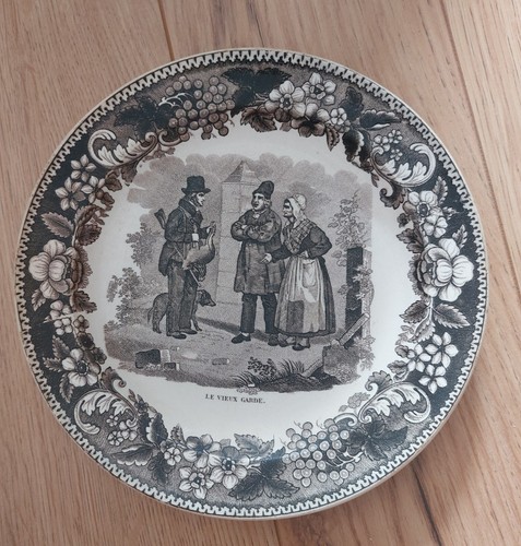Assiette faience montereau - montereau, le