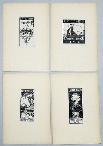Exlibris anton pieck pays - exlibris, pays-bas
