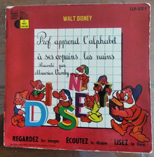 Livre-Disque 33 T : Prof apprend l'alphabet à ses copains les nains - Disney