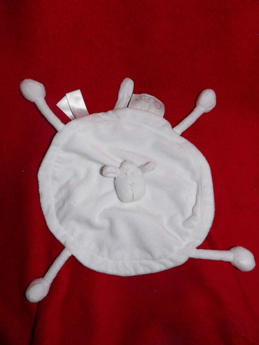 Doudou plat rond - plat, mouton