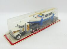 38086 GUISVAL / SPAIN / CAMION SEMI REMORQUE US AVEC VOILIER BLEU 1/87