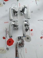 ancienne 5 poignées de porte ou fenêtre battant complète chromé