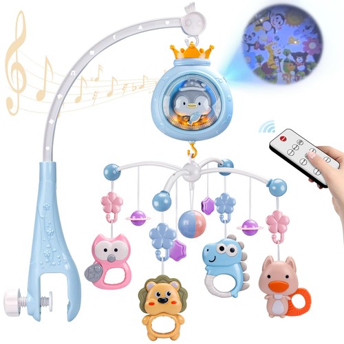 Crib mobile with music - with,