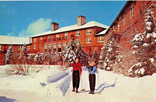 Carte Postale De Ski En Hiver