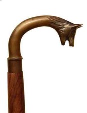 Canne bâton de marche en bois
