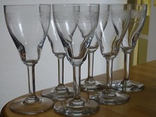 6 ANCIENS VERRES VIN ROUGE