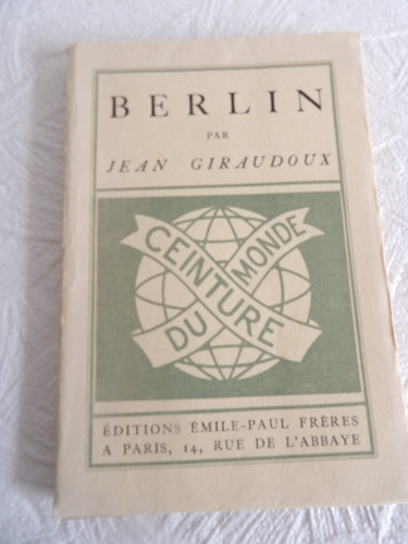 Jean giraudoux berlin 1932 - ,