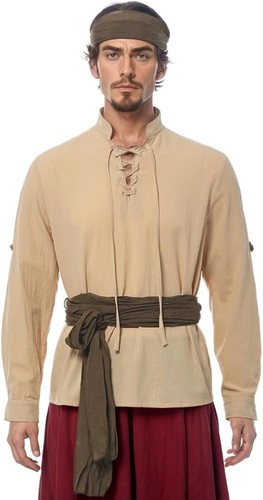 Chemise blanche pirate - chemise,