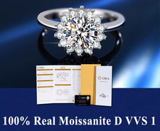 Bague Diamant Moissanite bague