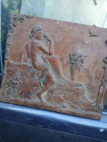Panneau bois sculpté art deco - sculpté,