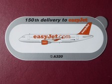 AUTOCOLLANT STICKER AUFKLEBER AIRBUS A320 EASYJET AIRLINES 150TH DELIVERY