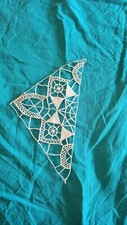 Incrustations en dentelle de Venise angle / Mercerie ancienne