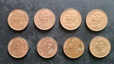 🇫🇷 Lot 8 pieces 5 centimes de Francs diverses années entre 1975 et 1998 🇫🇷