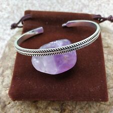 Jonc Bracelet fin Viking Revêtement Argent Massif 925 Celtique Fait Main