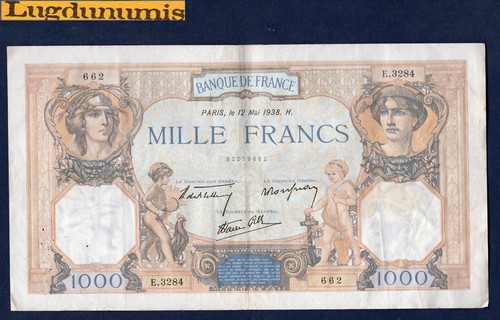 1000 francs cérès mercure - 1000,