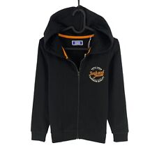 Jack&jones Garçons Noir Fermeture Éclair Capuche Pull Taille 12 Ans 152cm