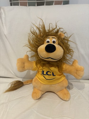 Peluche lion mascotte lcl - peluche,