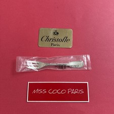 FOURCHETTE GÂTEAU  CHRISTOFLE FRANCE CHINON 15 CM  METAL ARGENTE NEUVE BLISTER;