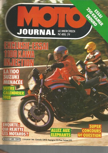 Moto journal 495 - 1100, kawa